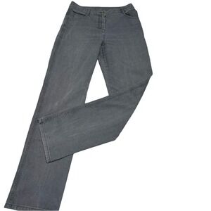 St. John Women's Straight Leg Jeans in Gray